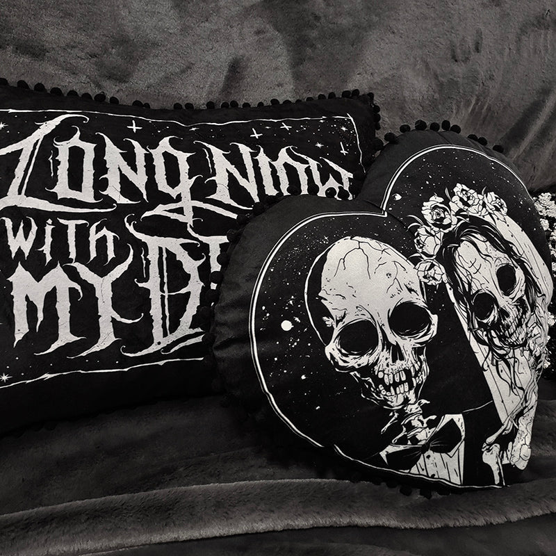 Halloween Dark Gothic Skeleton Skull Tattood Witch Style Pillow - TOY-PLU-138501 - Haiguhui - 42shops