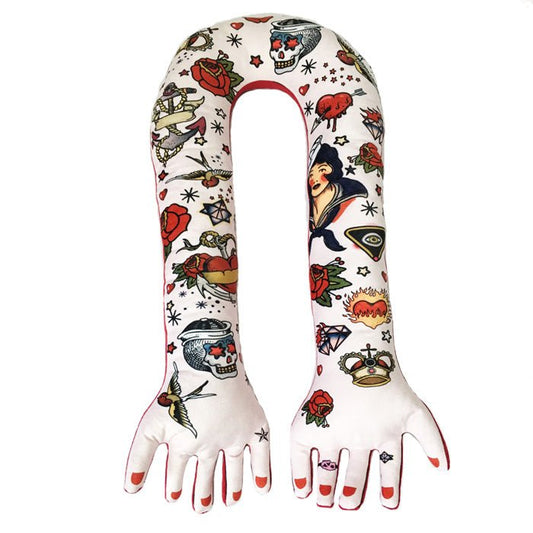 Halloween Dark Gothic Tattood Flower Arm U-shaped Pillow - TOY-PLU-139501 - TAOTAOMIX - 42shops
