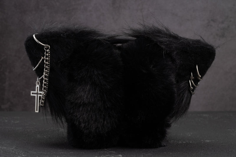 Halloween Dark Gothic's Original Handmade Imitation Fur Cat Earmuffs - TOY-PLU-137501 - Strange Sugar - 42shops