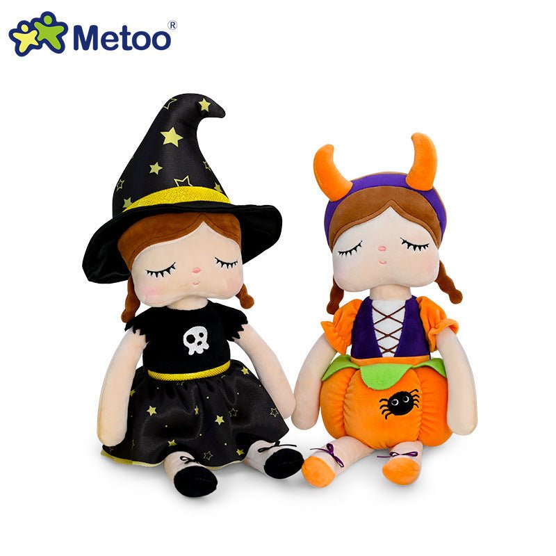Halloween Decorations Witch Pumpkin Plush Dolls   