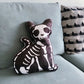 Halloween Irregular Skeleton Frame Cat Dog Retro Cushions   