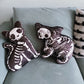 Halloween Irregular Skeleton Frame Cat Dog Retro Cushions skeleton cat+dog  