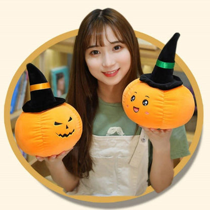 Halloween Orange Pumpkin Lantern Plush Pillow Toy - TOY-PLU-52401 - Weinichengbaotengrui - 42shops
