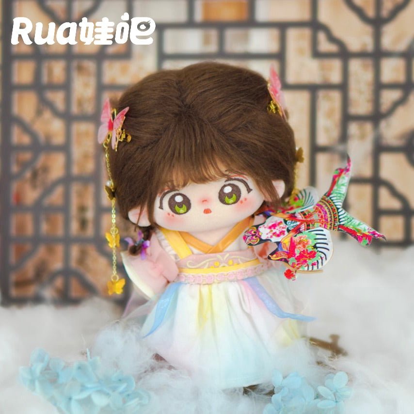 Hanfu Doll Clothes Wisteria and Peach Cotton Doll Dress - TOY-PLU-132602 - Ruawa Club - 42shops