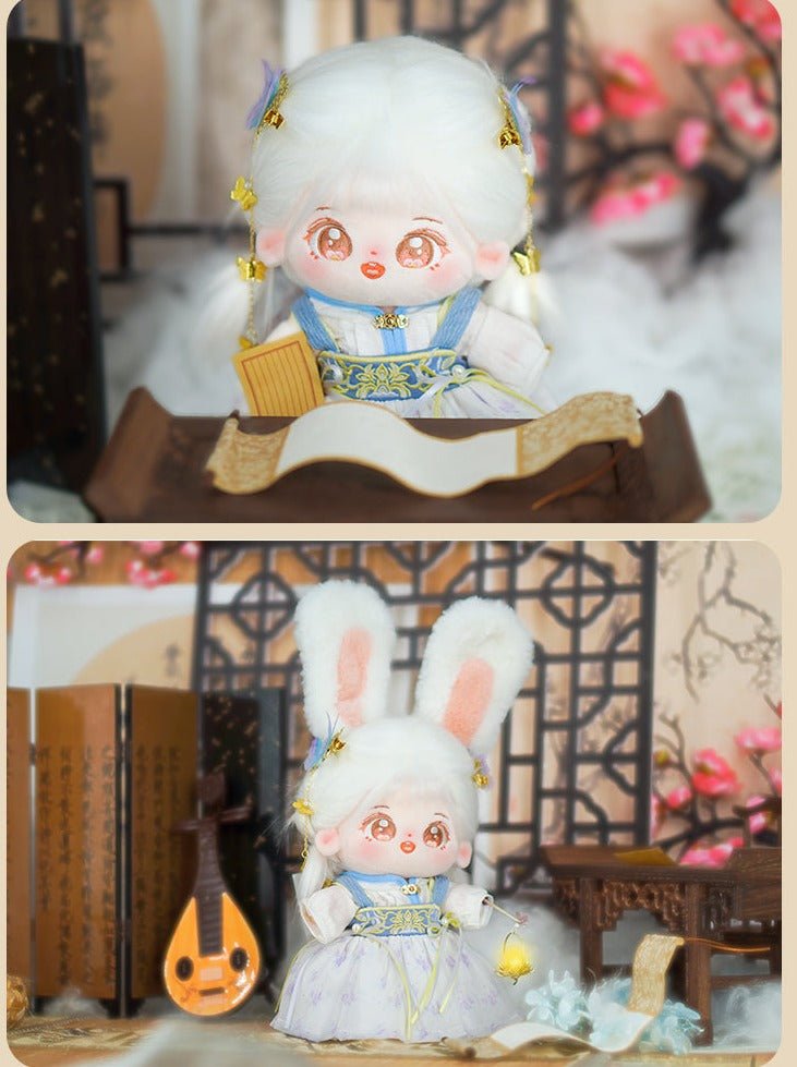 Hanfu Doll Clothes Wisteria and Peach Cotton Doll Dress 18606:419819