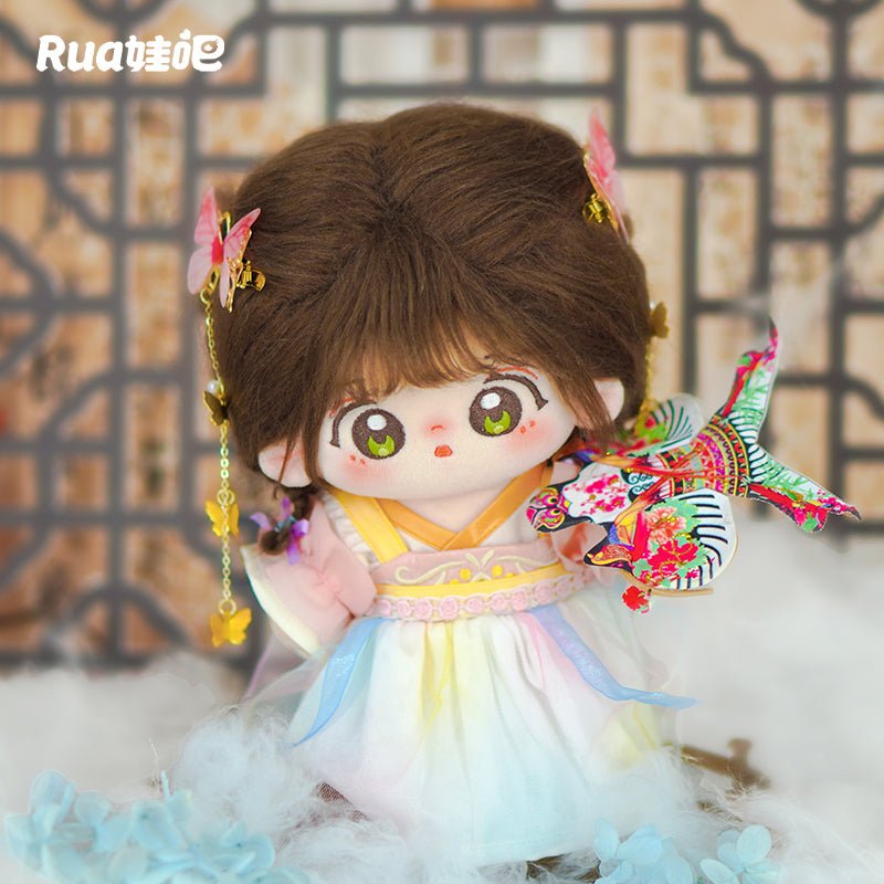 Hanfu Doll Clothes Wisteria and Peach Cotton Doll Dress 18606:419827