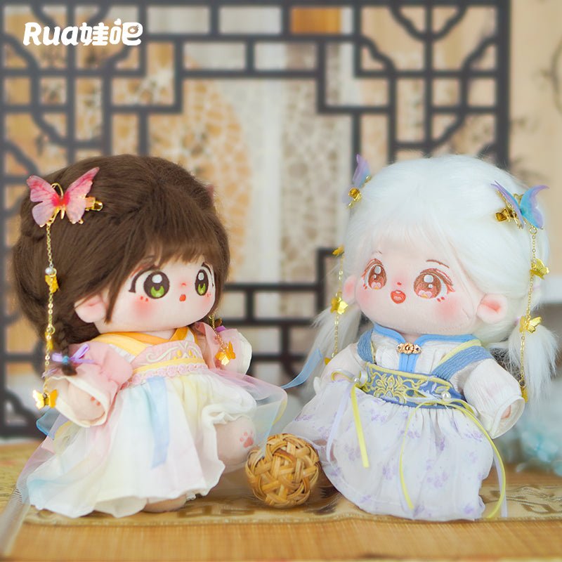 Hanfu Doll Clothes Wisteria and Peach Cotton Doll Dress 18606:419825