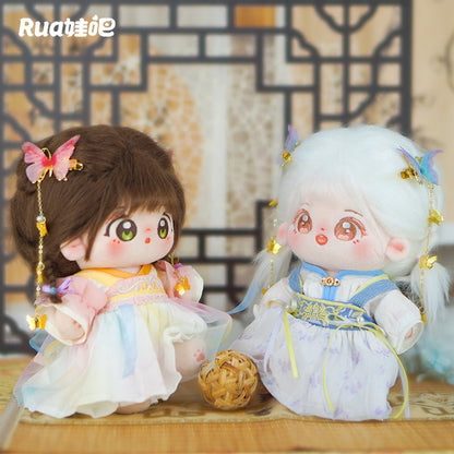 Hanfu Doll Clothes Wisteria and Peach Cotton Doll Dress 18606:419825