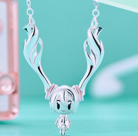Hatsune Miku Swing Necklace Pendant 925 Silver 12092:424933