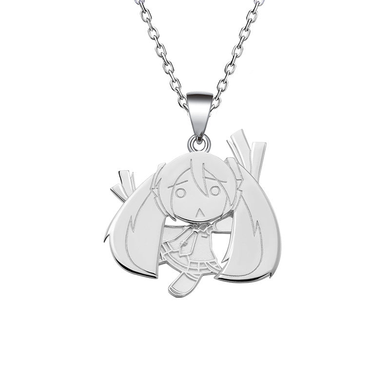 Hatsune Miku Swing Necklace Pendant 925 Silver 12092:424925