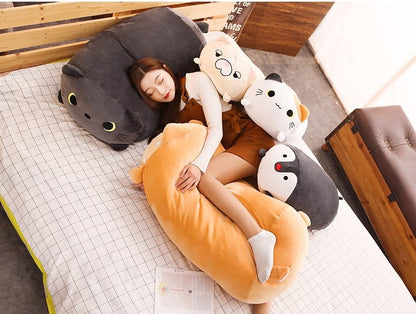 Huge Cat Shiba Inu Hamster Snuggle Pillow Plushie   