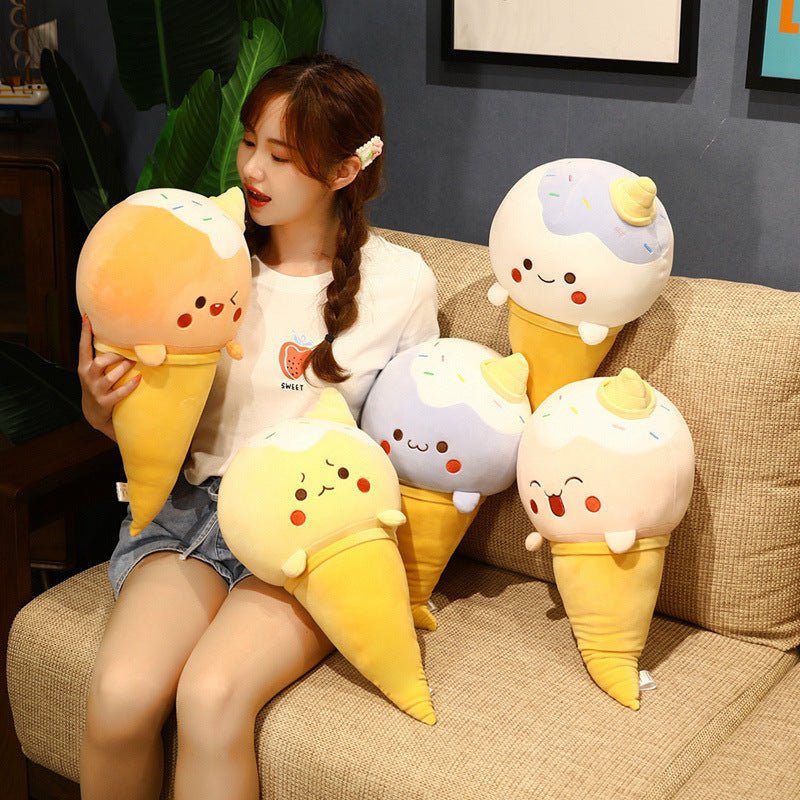 Ice-cream Plush With Cute Facial Expression - TOY-PLU-40901 - Hanjiangquqianyang - 42shops