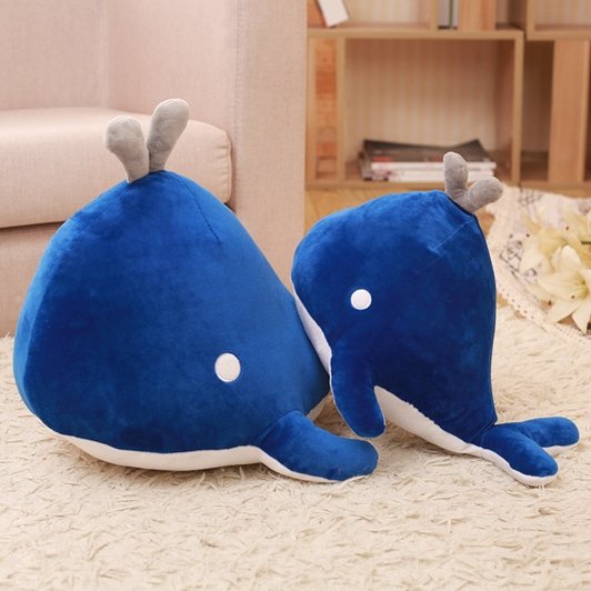 Japan Cartoon Blue Whale Plush Toy - TOY-PLU-98001 - Yangzhouyuanlong - 42shops