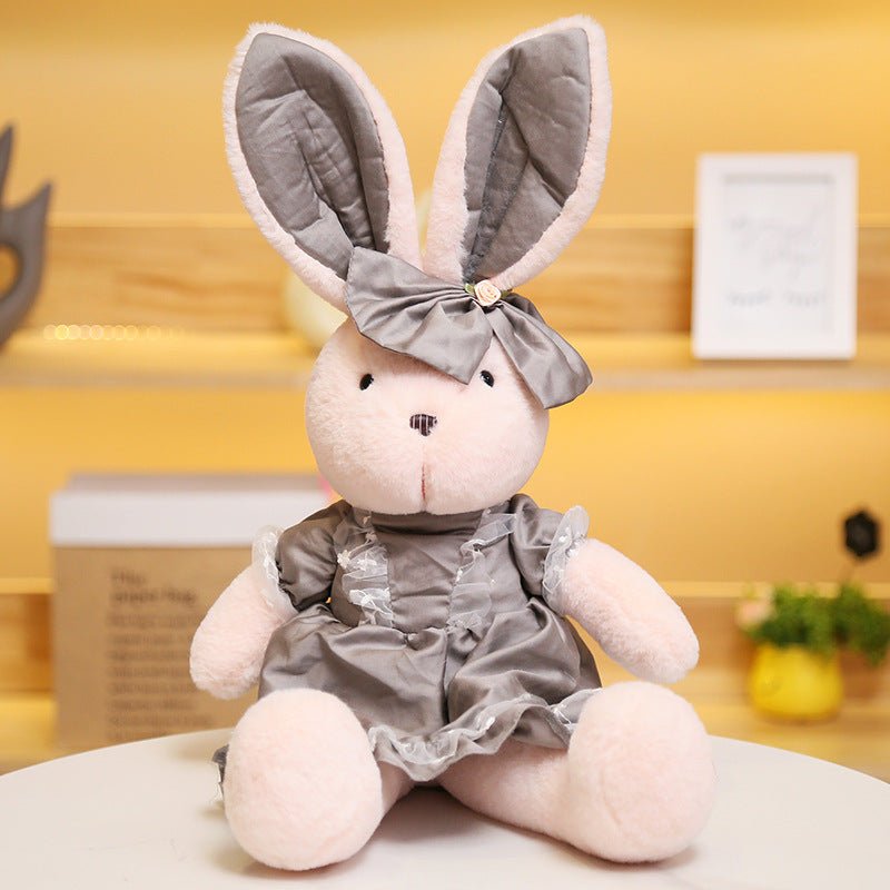 Kawaii Bunny Plushie For Girls Presents deli bunny gray 55 cm/21.7 inches 