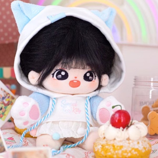 Lavender Dress Lucky Blue White Cat Doll Clothes 20964:419391