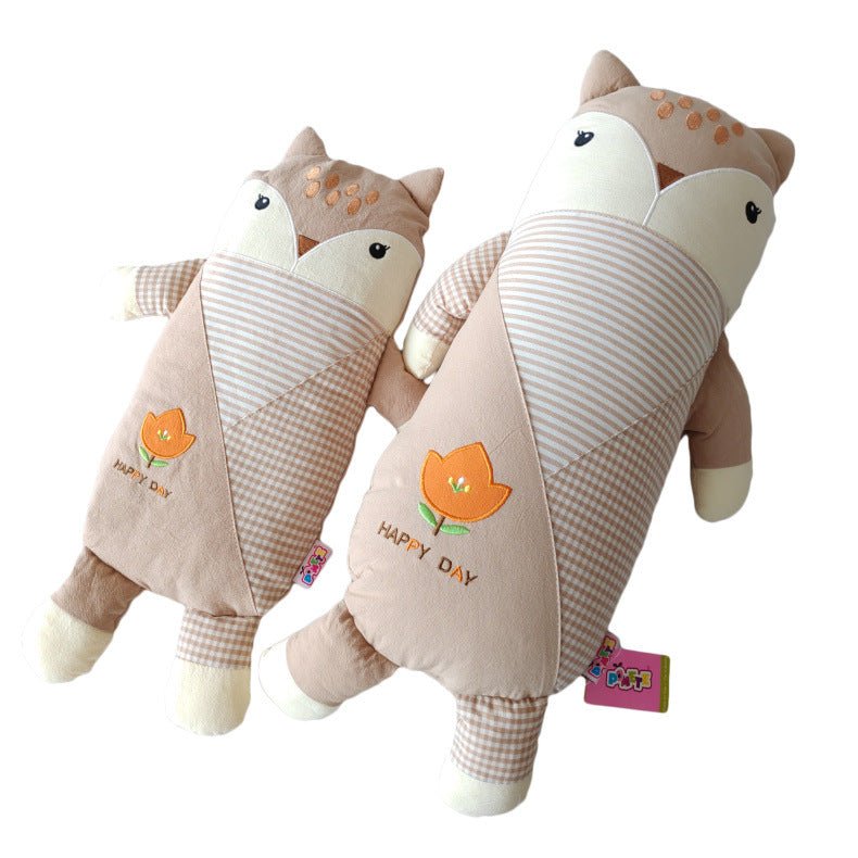 Light Brown Fox Owl Chicken Bear Plush Pillow (fox) 6602:404645