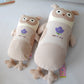 Light Brown Fox Owl Chicken Bear Plush Pillow (owl) 6602:404653