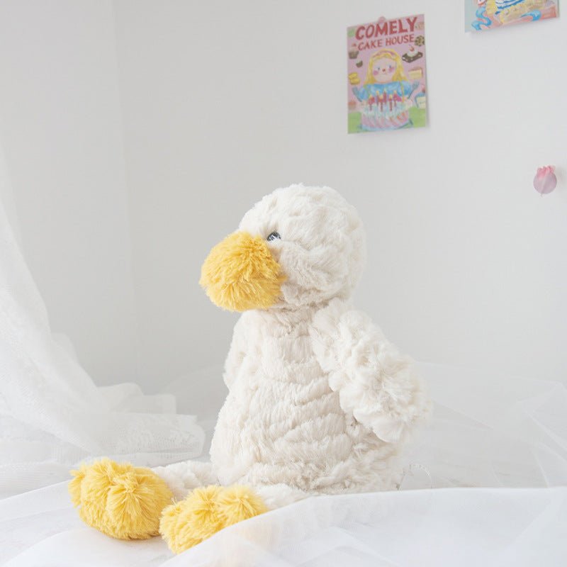 Little Fluffy White Duck Plush Doll - TOY-PLU-96701 - Weifangqingdegongyi - 42shops