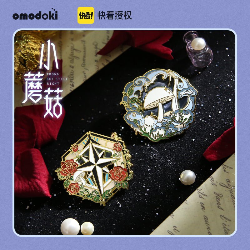 Little Mushroom An Zhe Lu Feng Metal Badge 33708:455265