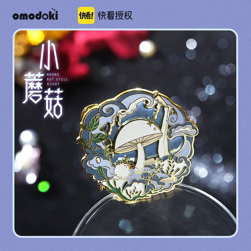 Little Mushroom An Zhe Lu Feng Metal Badge 33708:455261
