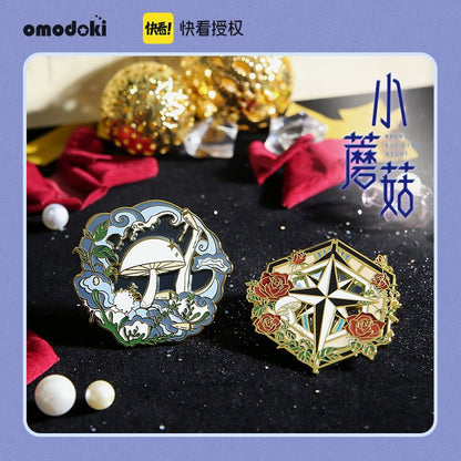 Little Mushroom An Zhe Lu Feng Metal Badge 33708:455273