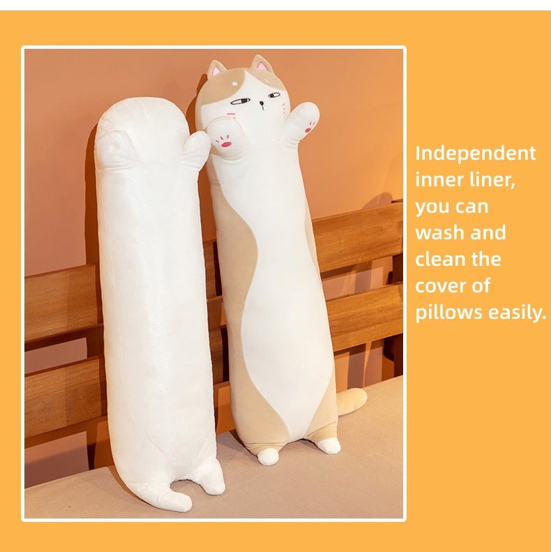 Long Giant Cats Plush Toy Pillow Multicolor - TOY-PLU-69107 - Yangzhou kaka - 42shops