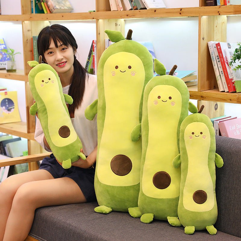 Long Green Avocado Plush Toy