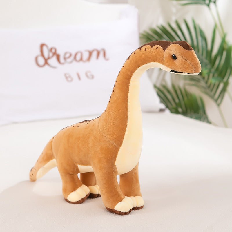 Long Neck Colorful Dinosaur Stuffed Animal brown 30 cm/11.8 inches 