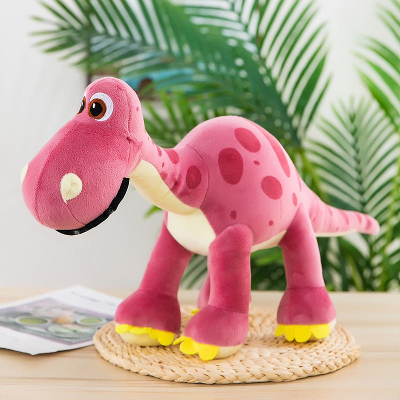 Long Neck Colorful Dinosaur Stuffed Animal pink with spot 30 cm/11.8 inches 