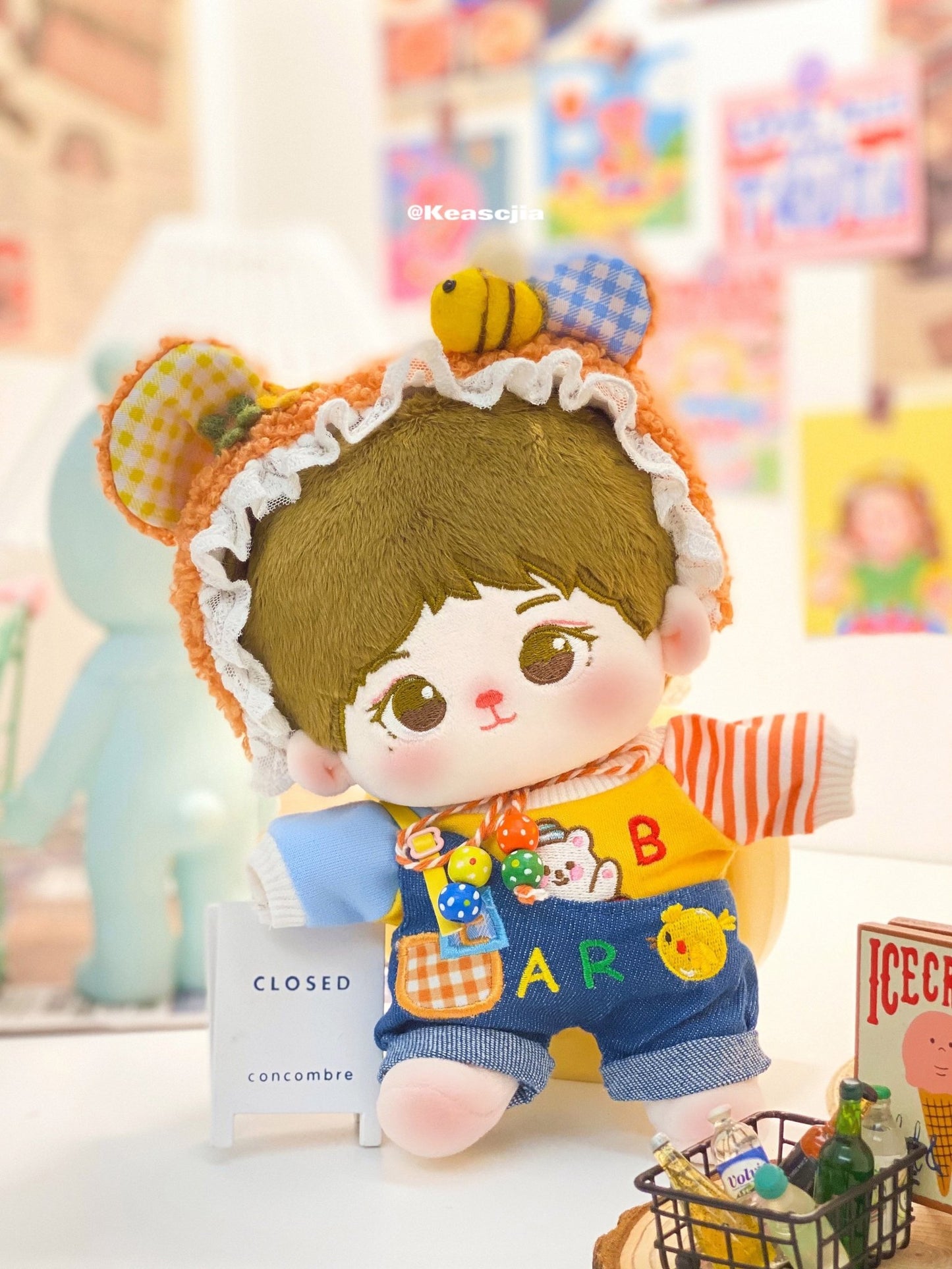 Lovely Bee Suit Cotton Doll Clothes - TOY-PLU-79001 - Huanxiyiduoduo - 42shops