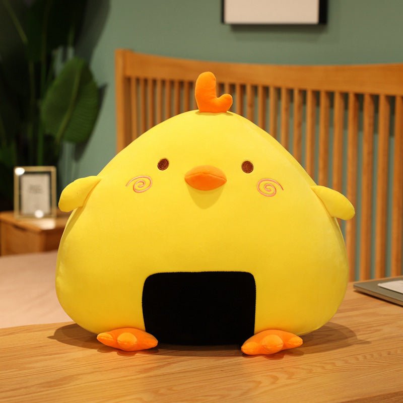 Lovely Rice Ball Chicken Duckling Pillow Plush Toy - TOY-PLU-8707 - Hangjiang qianyang - 42shops