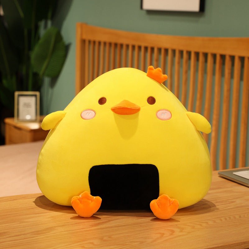 Lovely Rice Ball Chicken Duckling Pillow Plush Toy - TOY-PLU-8710 - Hangjiang qianyang - 42shops