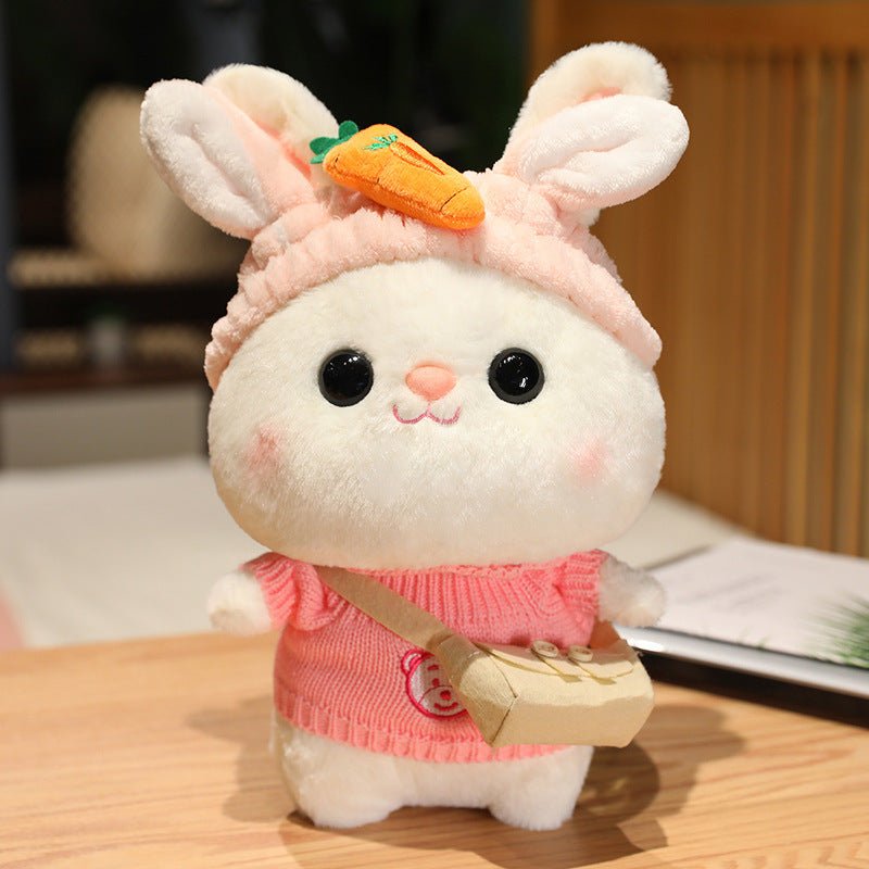 Lovely White Bunny Plush Dressing Doll - TOY-PLU-34303 - Yangzhou yuanlong - 42shops