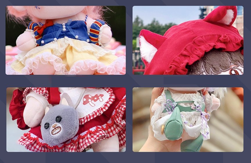 Magic Moon Dream Princess Cotton Doll Clothes - TOY-PLU-58303 - Strawberry universe - 42shops