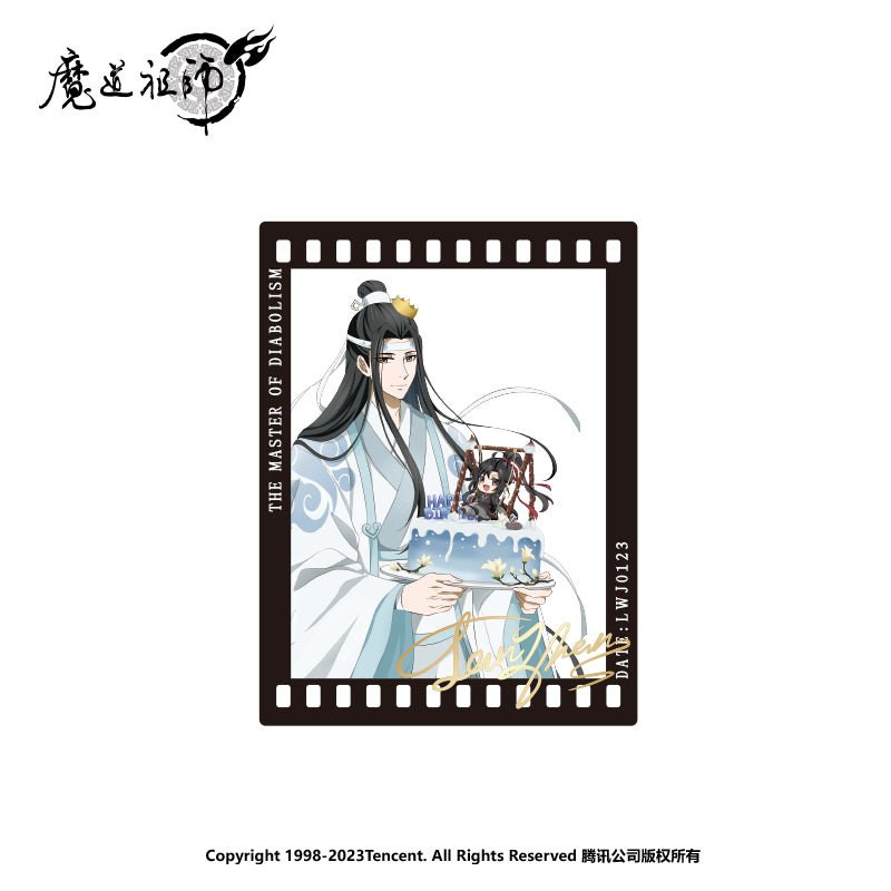 MDZS Lan Wangji Wei Wuxian Birthday Standing Plaque Colored Paper Badge Card 18368:315743