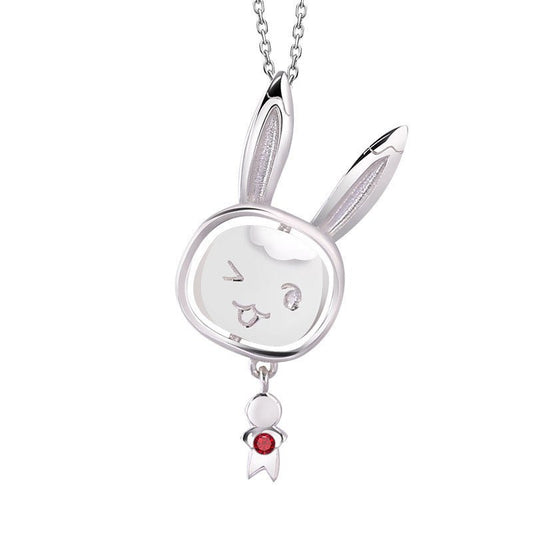 MDZS Rabbit Articulate Commemorate Necklace Pendant 925 Silver 11588:426103