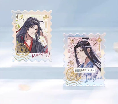 MDZS Wei Wuxian Lan Wangji Spring Flower Feast Acrylic Laser Stamps 18356:315781