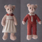 Milk Tea Color Dressing Couple Bear Plush Toys - TOY-PLU-25406 - Zibo baiding - 42shops