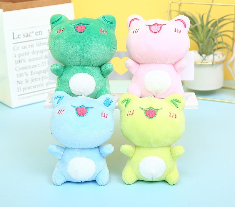 Mini Cute Frog Plush Keychain Multicolor - TOY-ACC-22004 - Gaomishiqinghua - 42shops