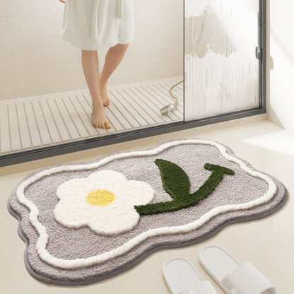 Modern Minimalist Cartoon Bathroom Plush Carpet - TOY-PLU-78509 - shantoushidajiangshili - 42shops