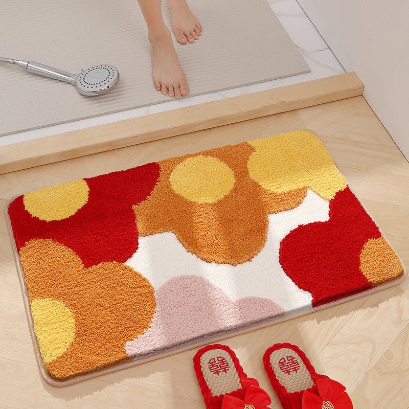 Modern Minimalist Cartoon Bathroom Plush Carpet - TOY-PLU-78511 - shantoushidajiangshili - 42shops