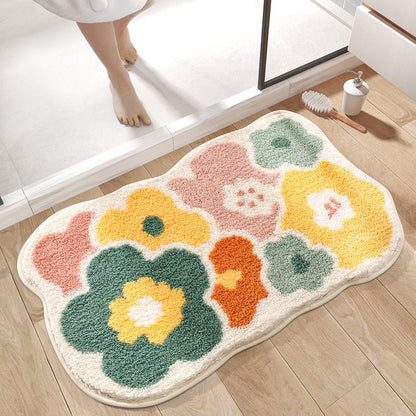 Modern Minimalist Cartoon Bathroom Plush Carpet - TOY-PLU-78513 - shantoushidajiangshili - 42shops