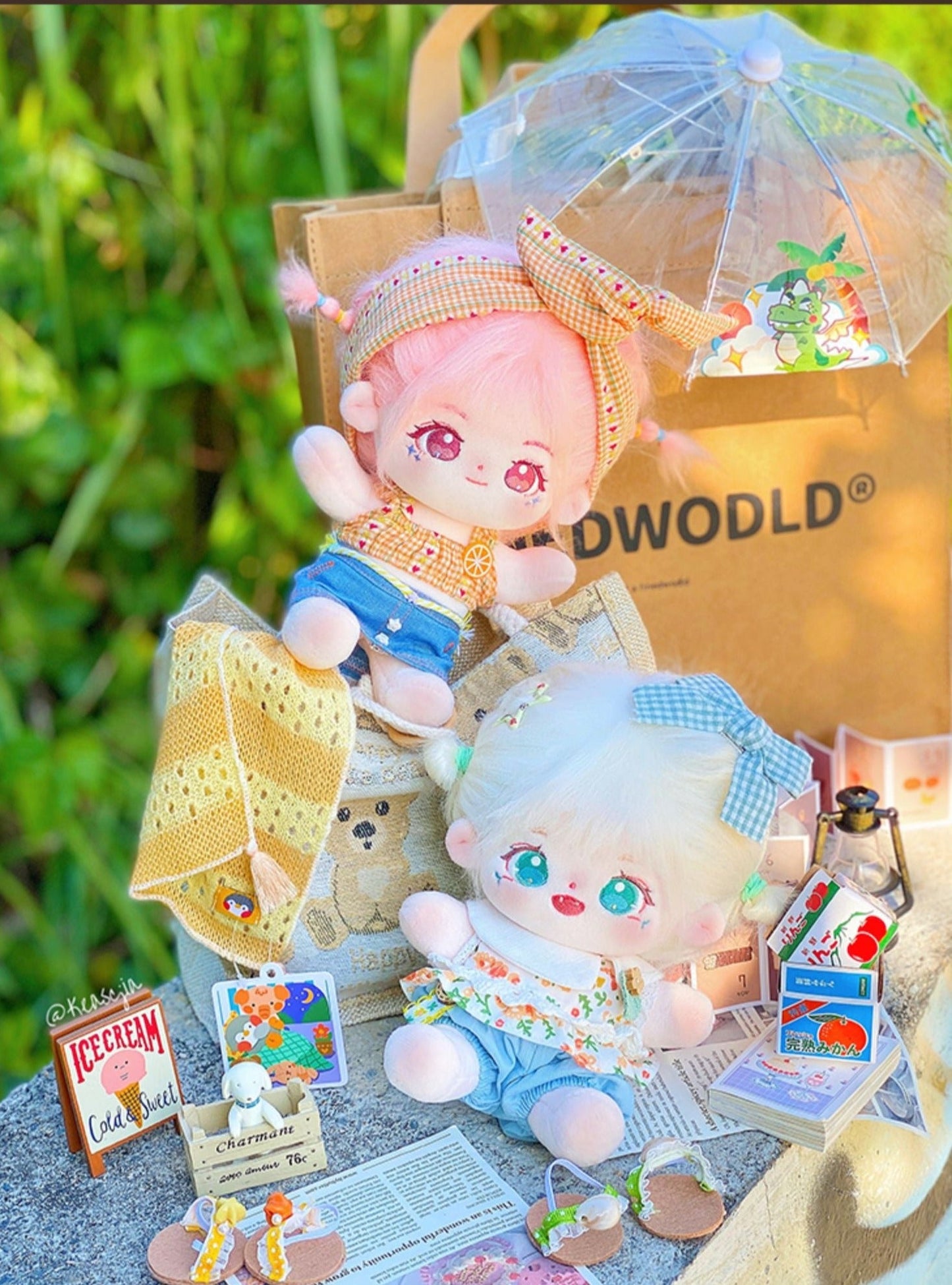 Momo Fufu Cotton Doll - TOY-PLU-53703 - Strawberry universe - 42shops