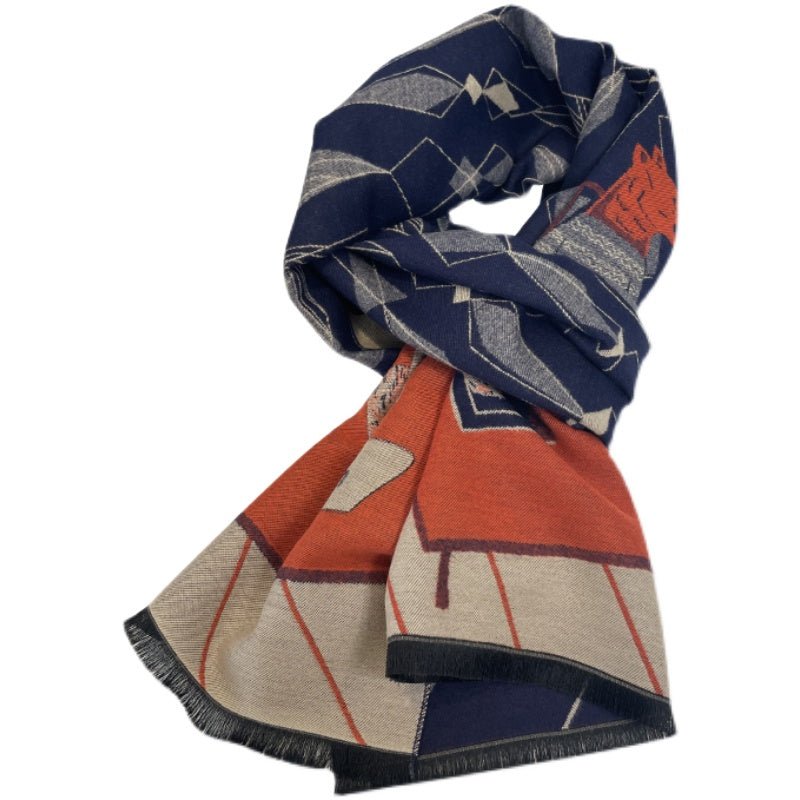 Navy Orange Beast Party Scarf For Men And Wowen - TOY-ACC-9601 - LAN GE - 42shops