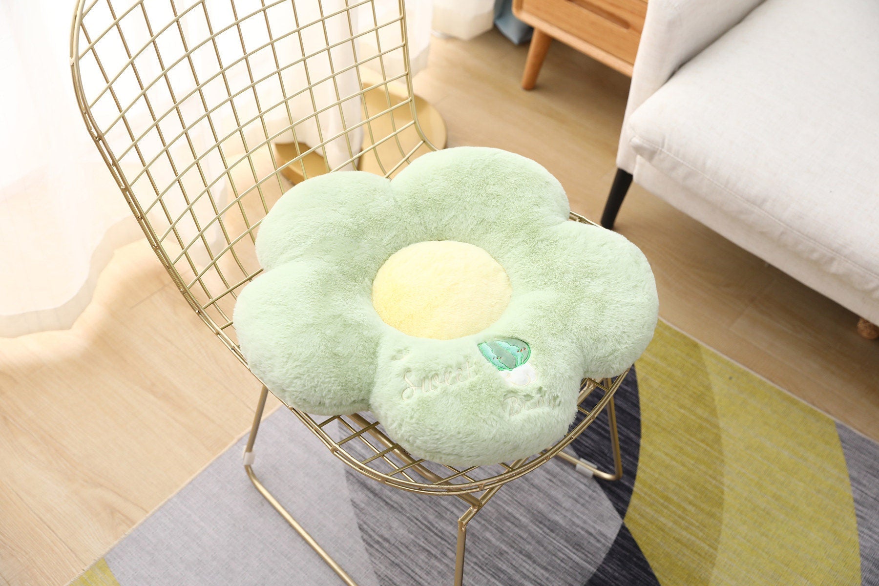 Office Sofa Chair Flower Cushion Multicolor - TOY-PLU-84607 - Yangzhoumengzhe - 42shops