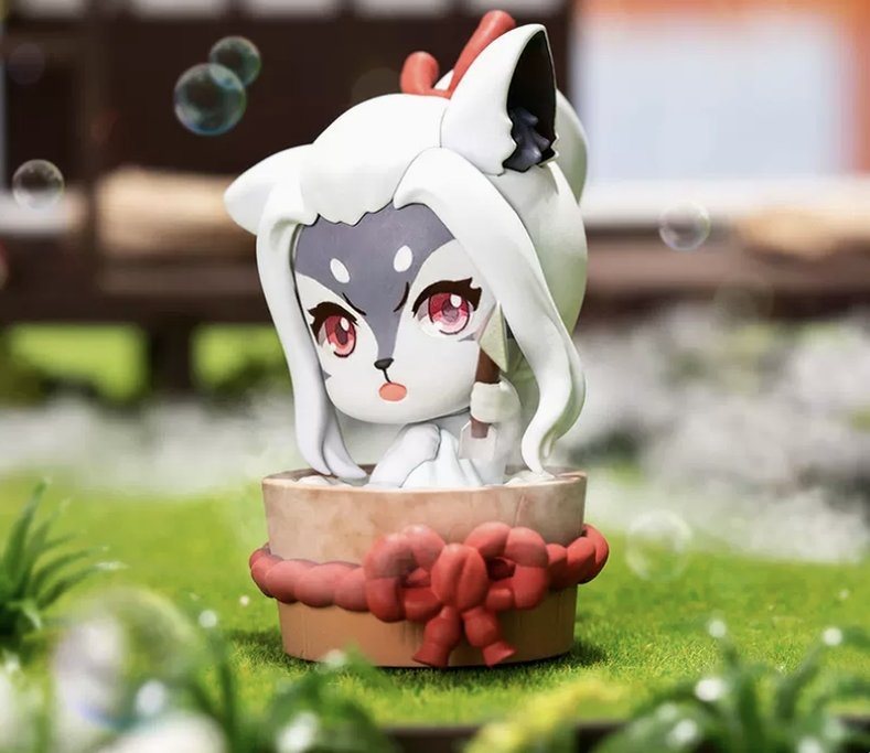 Onmyoji Hot Spring Story Q Version Figurines Peripheral Ornaments (Hakurou) 11602:452707