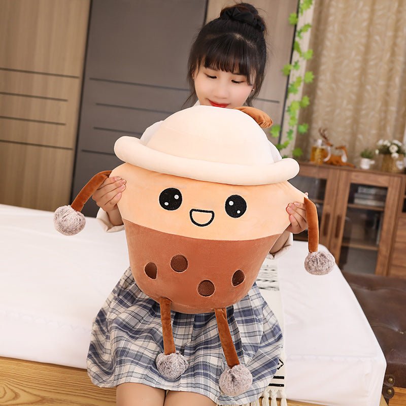 Pearl Milk Tea Cup Plush Toy Lovely Pillow - TOY-PLU-23001 - Yangzhoumengzhe - 42shops