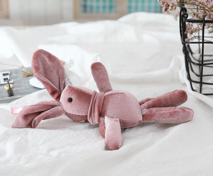 Pink And Grey Bunny Doll Pendant - TOY-PLU-89502 - Yiwu qianxue - 42shops