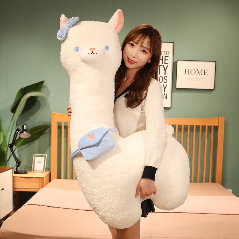 Pink Blue Alpaca Plush Cuddle Pillow - TOY-PLU-87004 - Yangzhoumeixuan - 42shops