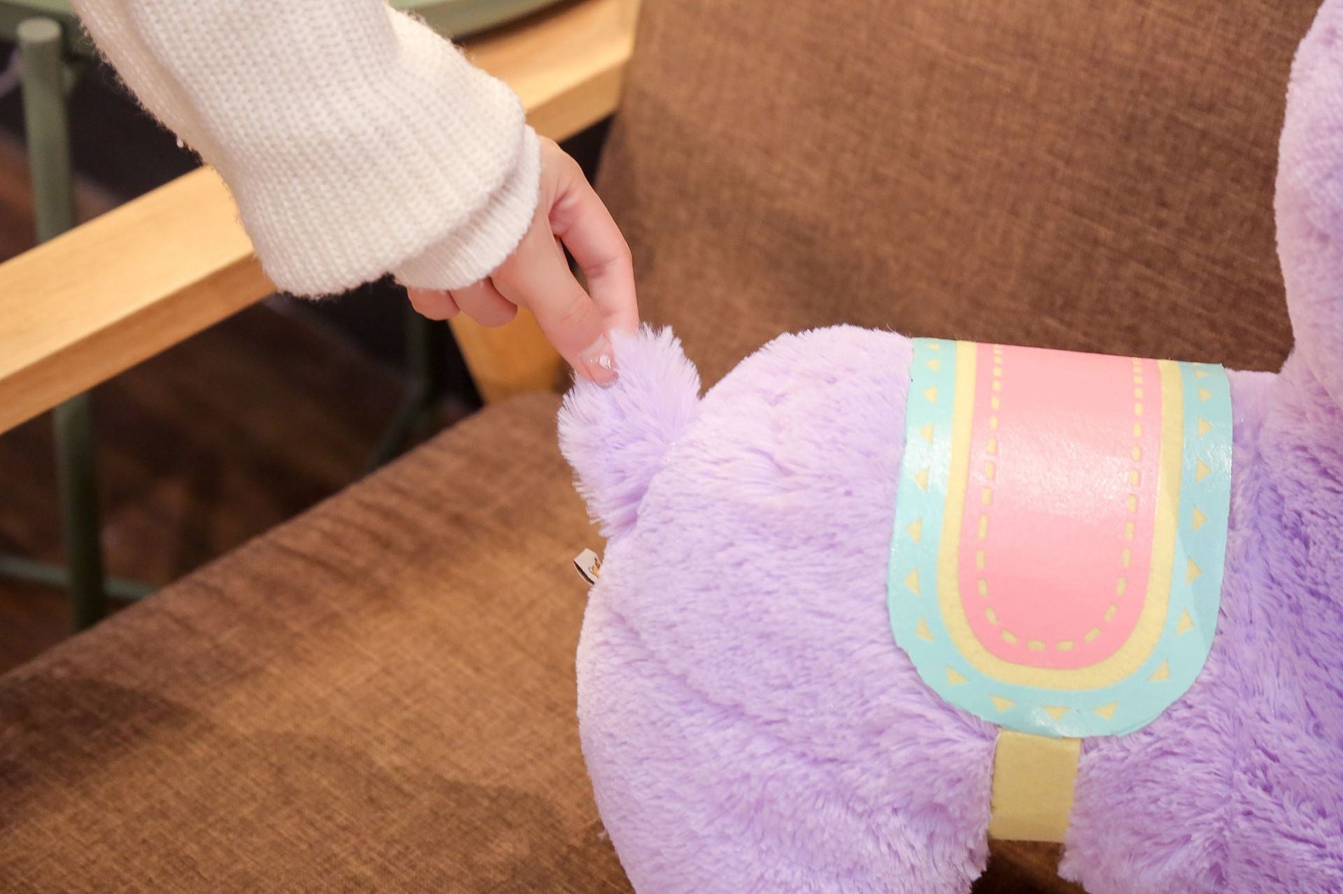 Pink Fluffy Alpaca Plush Toys - TOY-PLU-16805 - Yangzhou baobaoxiong - 42shops
